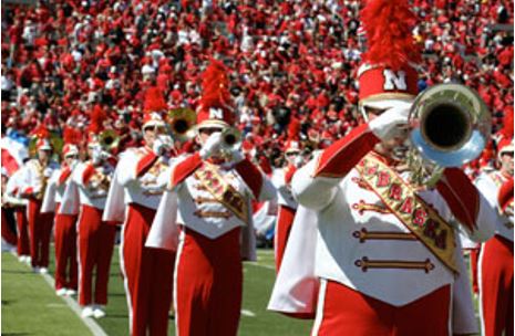 Photo courtesy of the Cornhusker Marching Band.