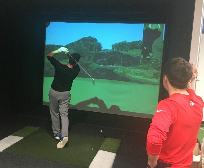 Fore! The Simulators are Up and Running and Being used by our Students.