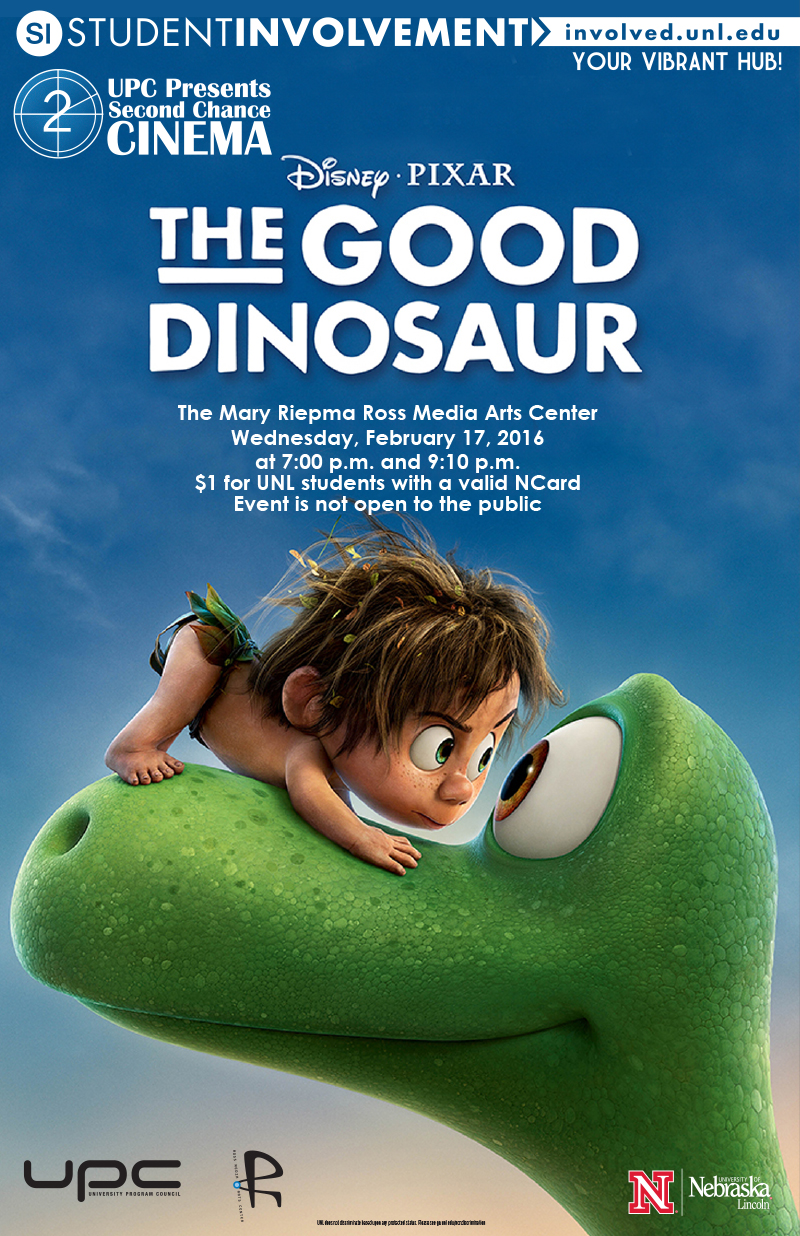 UPC presents The Good Dinosaur (2/17: 7 & 9pm; The Ross)