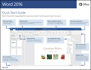 Tips, Tricks & Other Helpful Hints: Word 2016 Quick Start Guide
