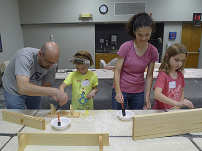 At the Furniture Painting Workshop, youth will learn how to prepare new and used wood furniture by sanding, sealing, painting and finishing. 