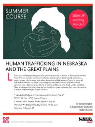 SUMMER COURSE: Human Trafficking in Nebraska and the Great Plains