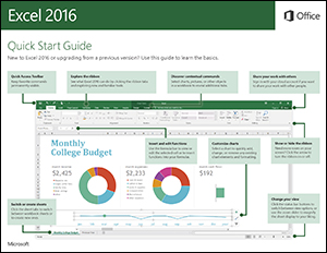 Tips, Tricks & Other Helpful Hints: Excel 2016 Quick Start Guide