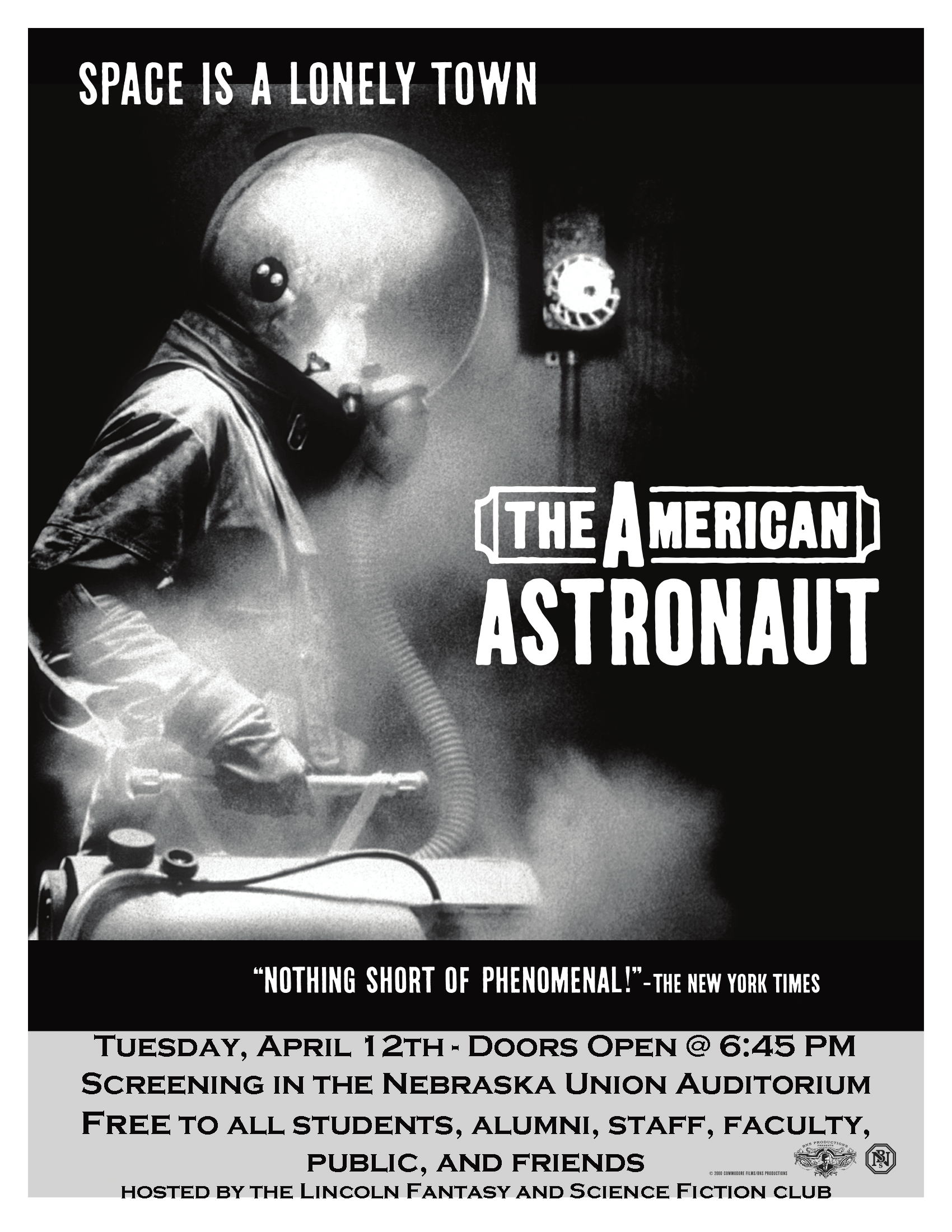 Classic poster of "The American Astronaut"