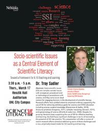 Dr. Troy Sadler, March 17