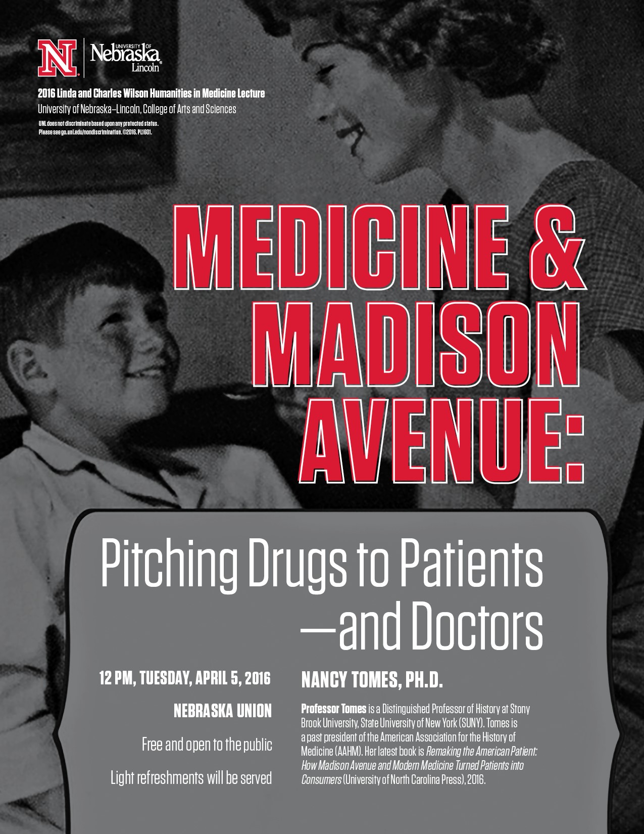 Lecture: "Medicine and Madison Avenue: Pitching Drugs to Patients--And Doctors"