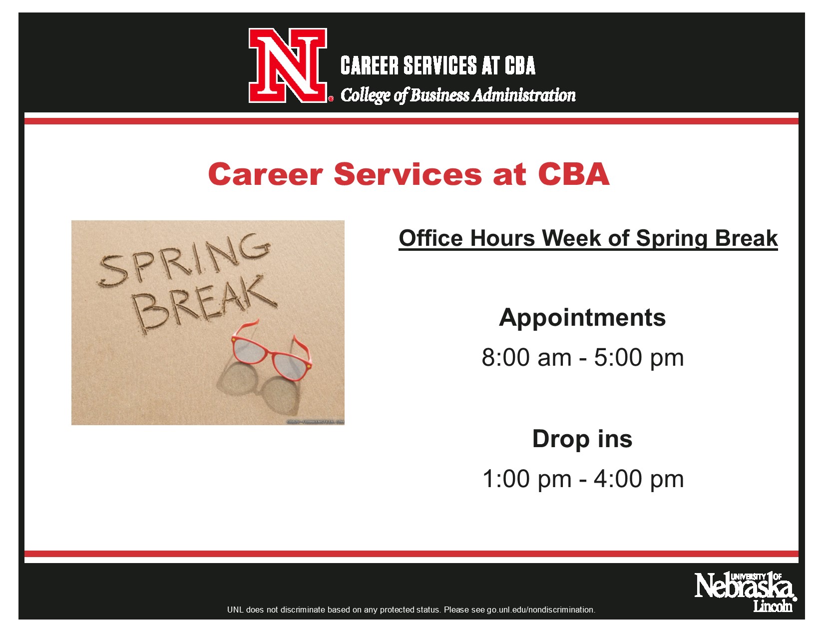 Career Services at CBA Announce University of NebraskaLincoln