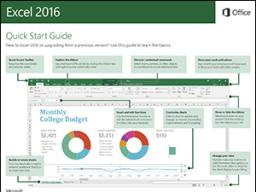 Tips, Tricks & Other Helpful Hints: Excel 2016 Quick Start Guide