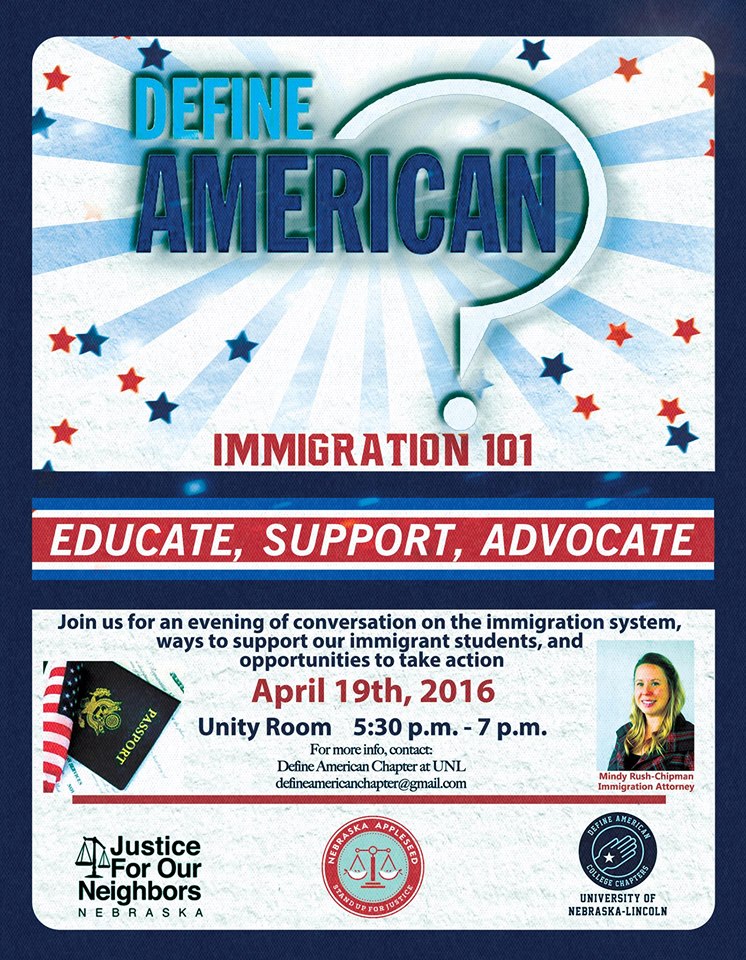 Immigration 101 With Define American @ UNL | Announce | University Of ...