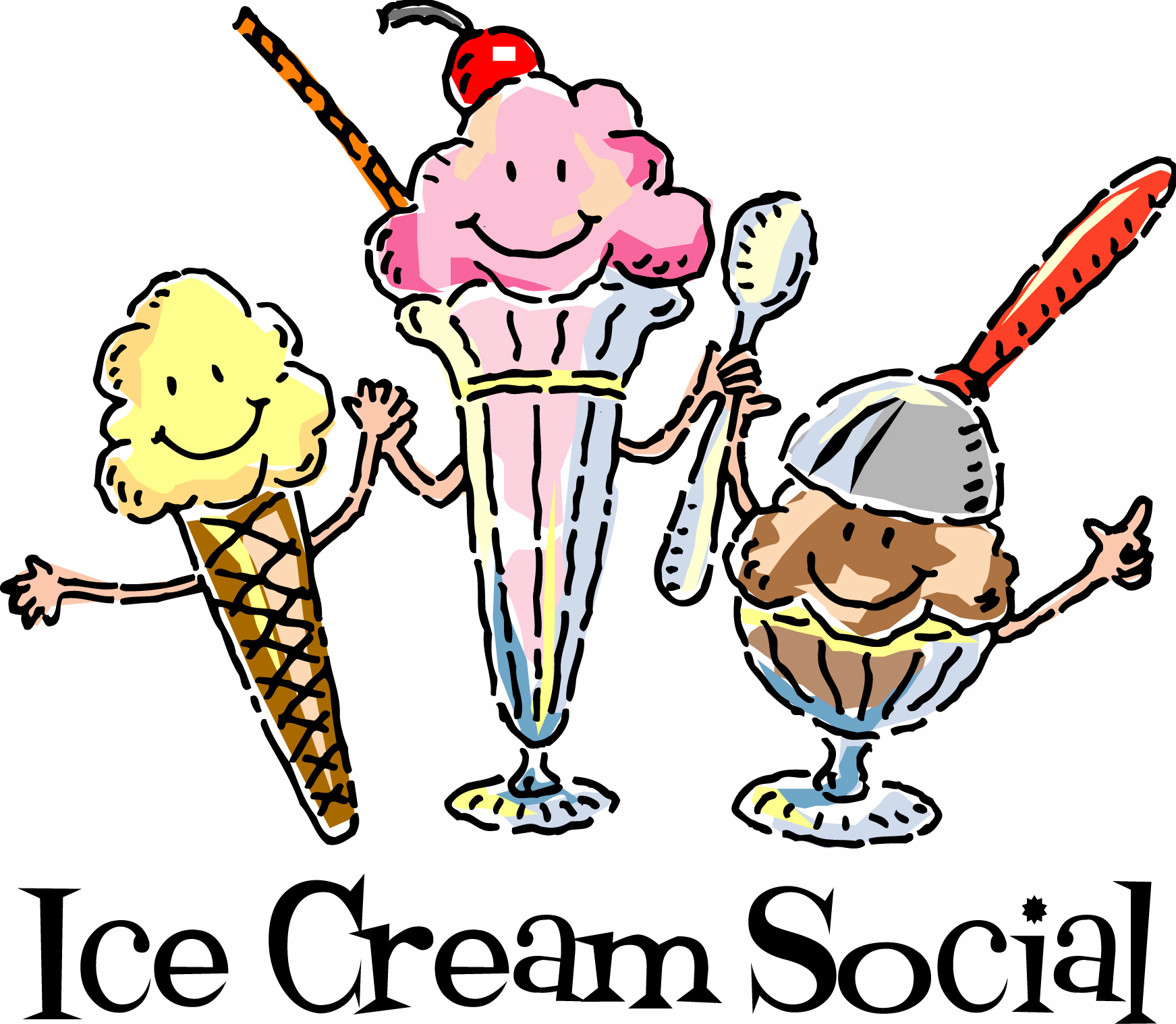 Attend the ice cream social today!