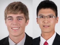 Hunter Quinn and Yujie Gao Recognized as Outstanding Scholars at UNL
