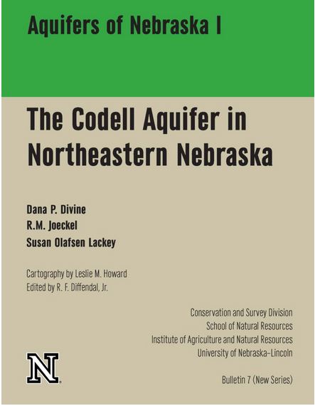 "Aquifers of Nebraska I: The Codell Aquifer in the Northeastern Nebraska" is now available.