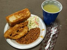 4-H Council's Chicken Dinner includes: 3 chicken fingers (hot off Raising Cane’s  food truck), sides and a drink.