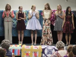 4-H members enrolled in clothing projects are eligible to model their garment in the 4-H Fashion Show.
