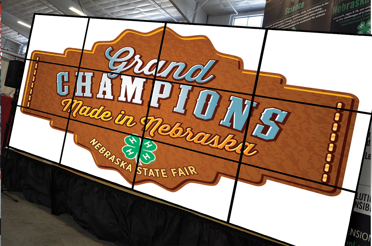 A new attraction is debuting at this year’s Nebraska State Fair in the 4-H Exhibit Hall – the #NE4H Video View Wall!