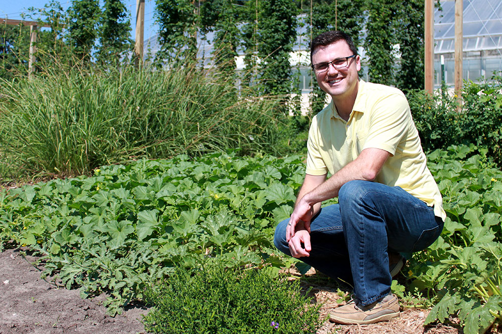 Sam Wortman is the new assistant professor and environmental horticulturist in the Department of Agronomy and Horticulture.