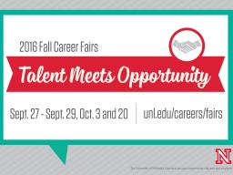 Fall 2016 Career Fairs