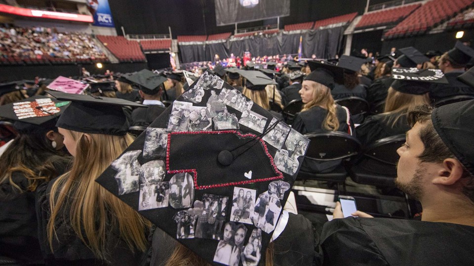 The summer all-university commencement ceremony will begin at 9:30 a.m. Aug. 13 in Pinnacle Bank Arena. | Craig Chandler, University Communications