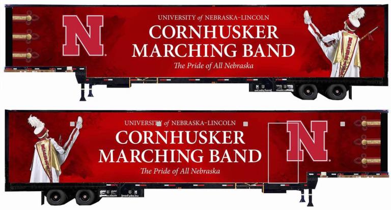 Cornhusker Marching Band Trailer design