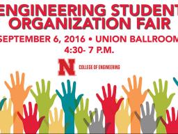 Engineering Student Organization Fair set for Sept. 6.