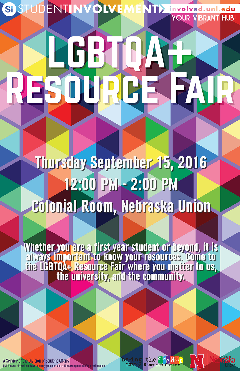 LGBTQA Resource Fair Poster