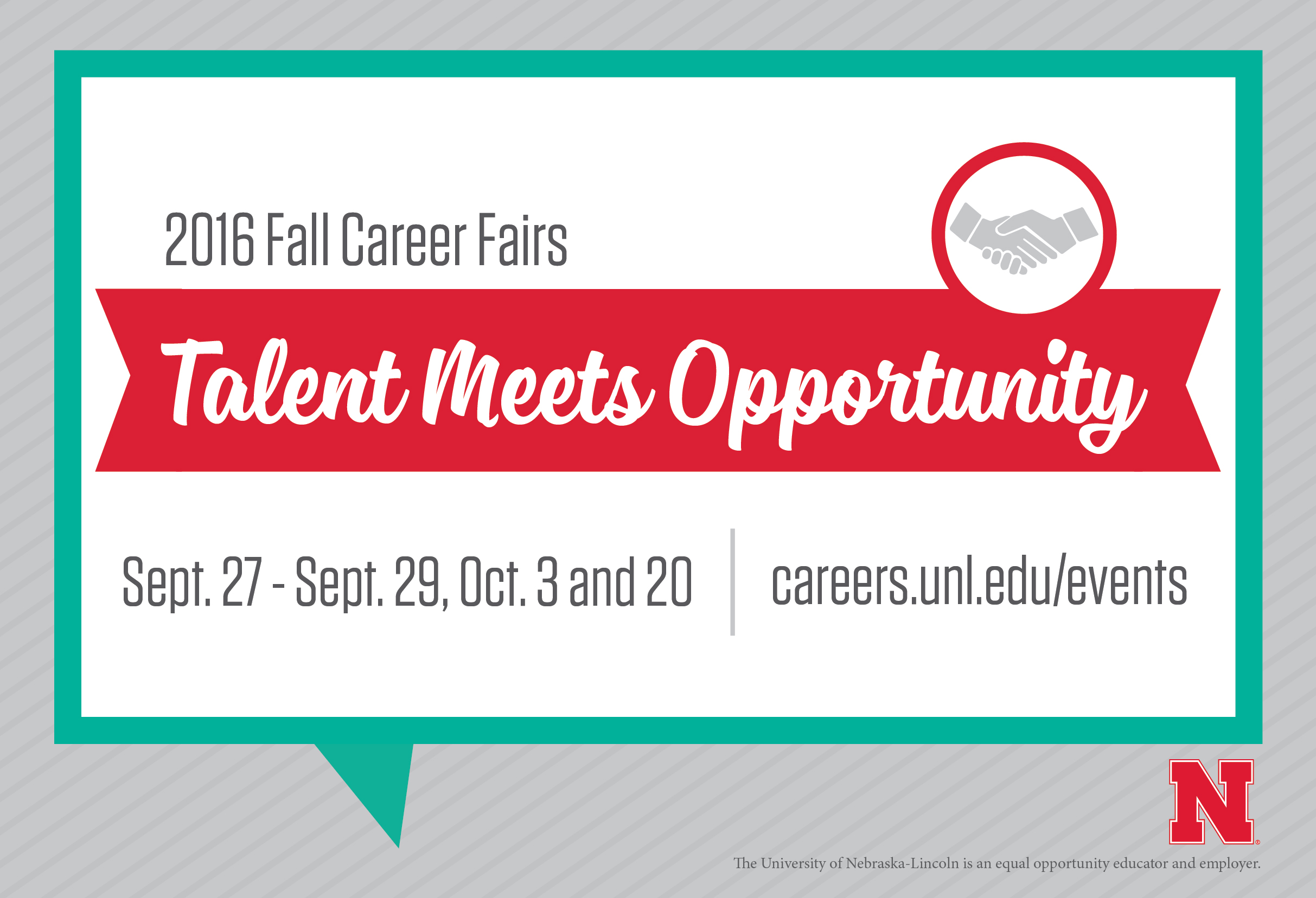 The Fall Career Fair will be Thursday, Sept. 29.