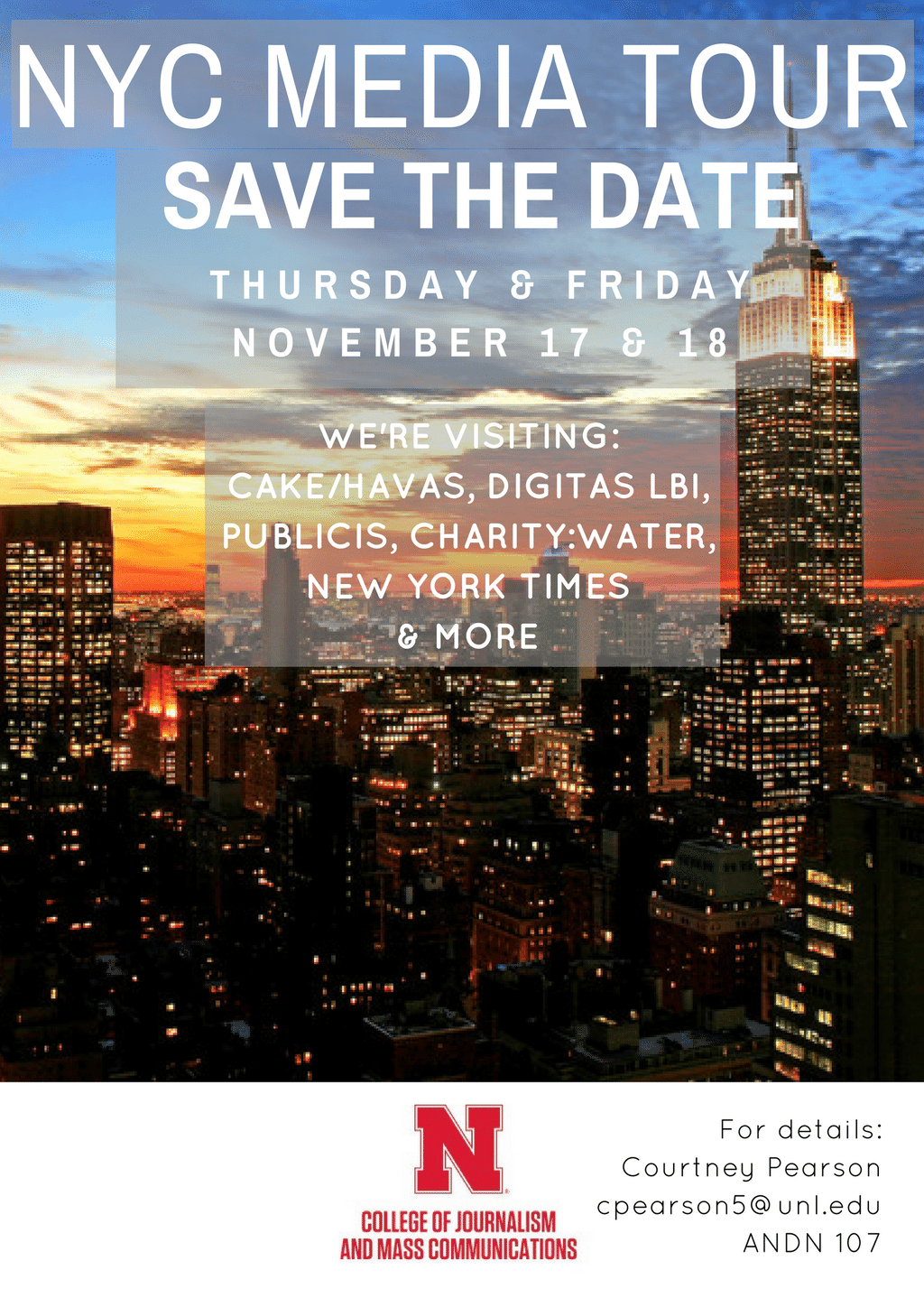 NYC Media Tour Save The Date