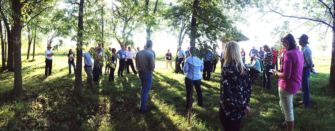 National Association of State Department of Agriculture recently took a tour of Nine-Mile Prairie.