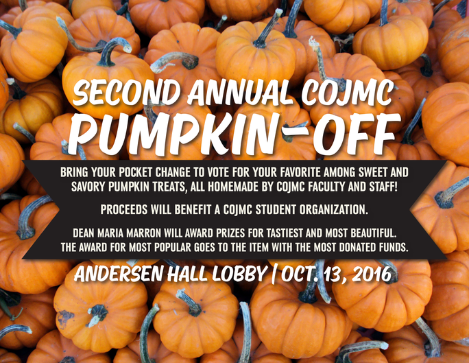 Come attend the CoJMC second annual Pumpkin-off on Oct. 13