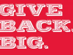 Give Back. Big.
