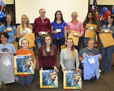 In the Horse Incentive Awards, 4-H'ers get rewards for hours they spend working with or learning about horses. Pictures are the 2016 Gold level recipients.