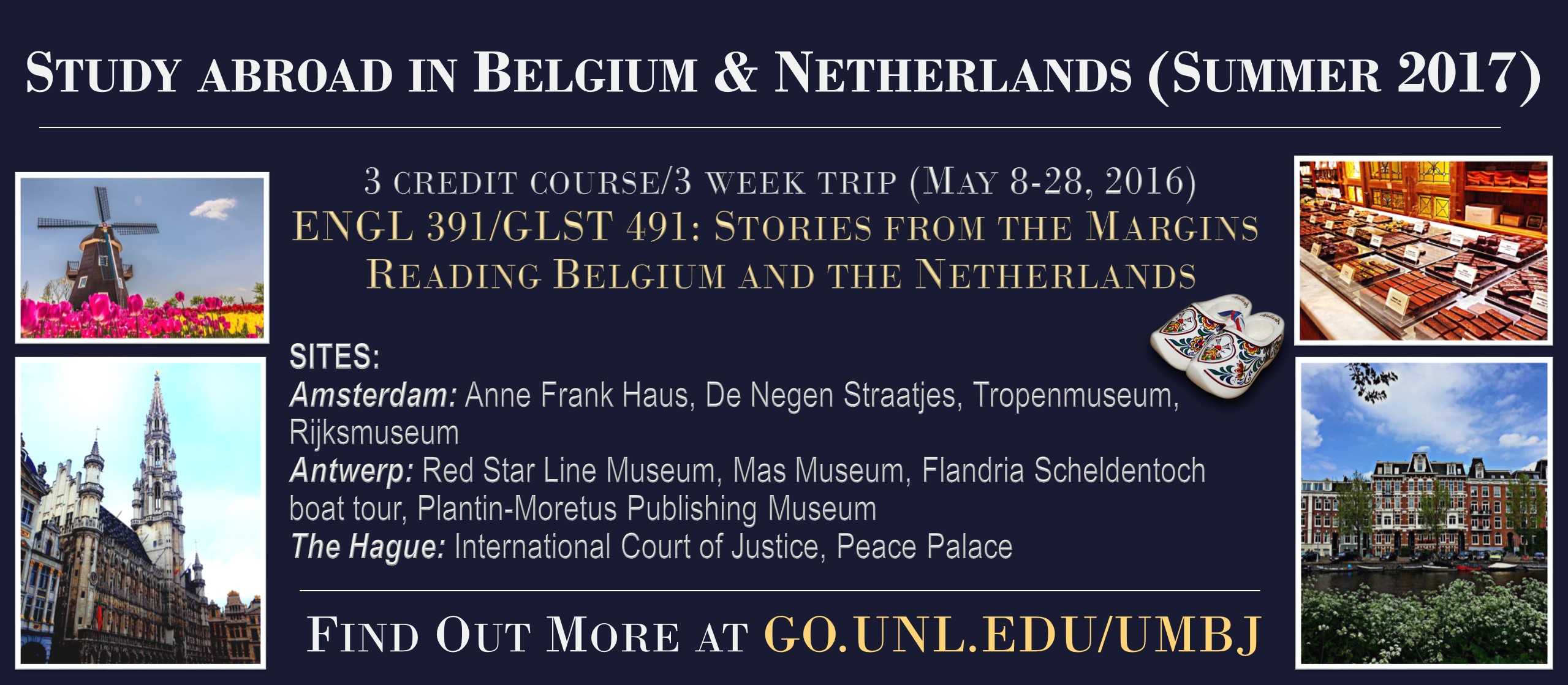 Faculty Led Trip to Netherlands and Belgium (May 2017)