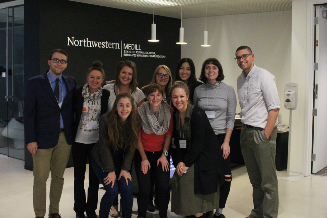 Back row (left to right): Matt Knapp, Abby Meyer, Jordan Severinson, Dr. Amy Struthers, Dan Zhao, Valeriia Alfimova and Marcell Walton. Front row (left to right): Alyssa Amen, Emily Case and Savanah Baker.