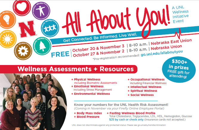Wellness assessments continue this week.