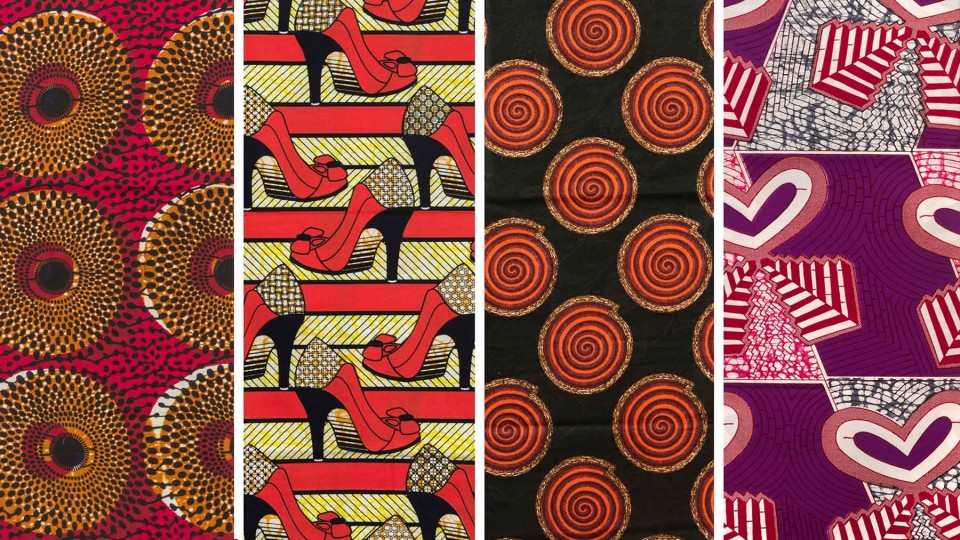 African wax prints.  