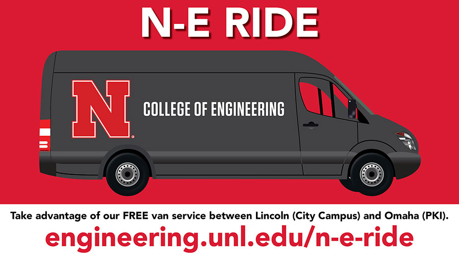 Free shuttle service between Lincoln and Omaha will not run during Winter Break - Dec. 17 to Jan. 8.