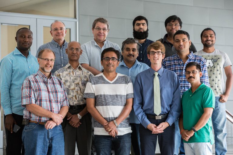 Front: Dan Snow, Water Sciences Laboratory; Manish Kumar, WARI fellow; Jesse Starita, Water for Food Institute; Rajesh Singh, WARI fellow. Middle: Chittaranjan Ray, Nebraska Water Center; Rajeev Pratap Singh, WARI fellow; Sanjeeb Mohapatra, WARI intern; H