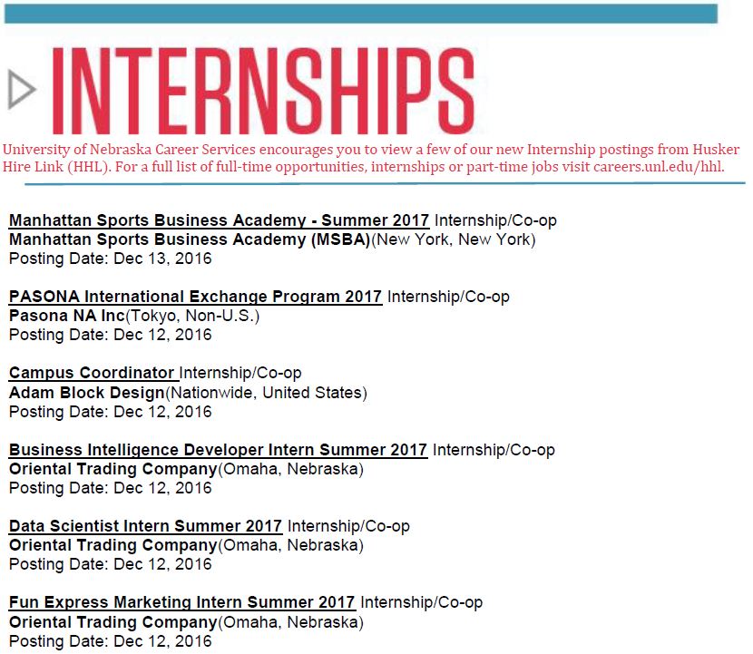 internships