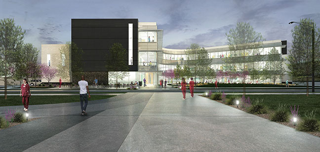 The new University Health Center will share a building with the College of Nursing's Lincoln Division.