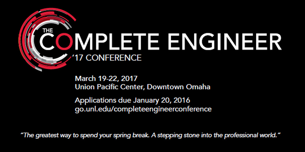 Complete Engineer Conference application deadline is Jan. 20