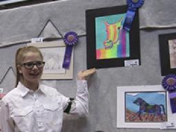 Several Lancaster County 4-H youth participated in the 2016 Horse Stampede, including the art contest.