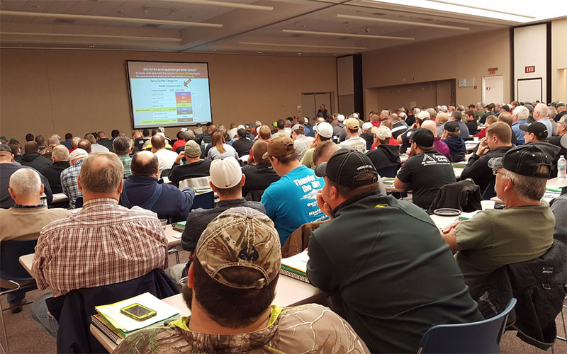 Producers hear the latest research-based information to benefit their operations at Nebraska Extension's crop production clinic in Norfolk. (Amit Jhala - Nebraska Extension)
