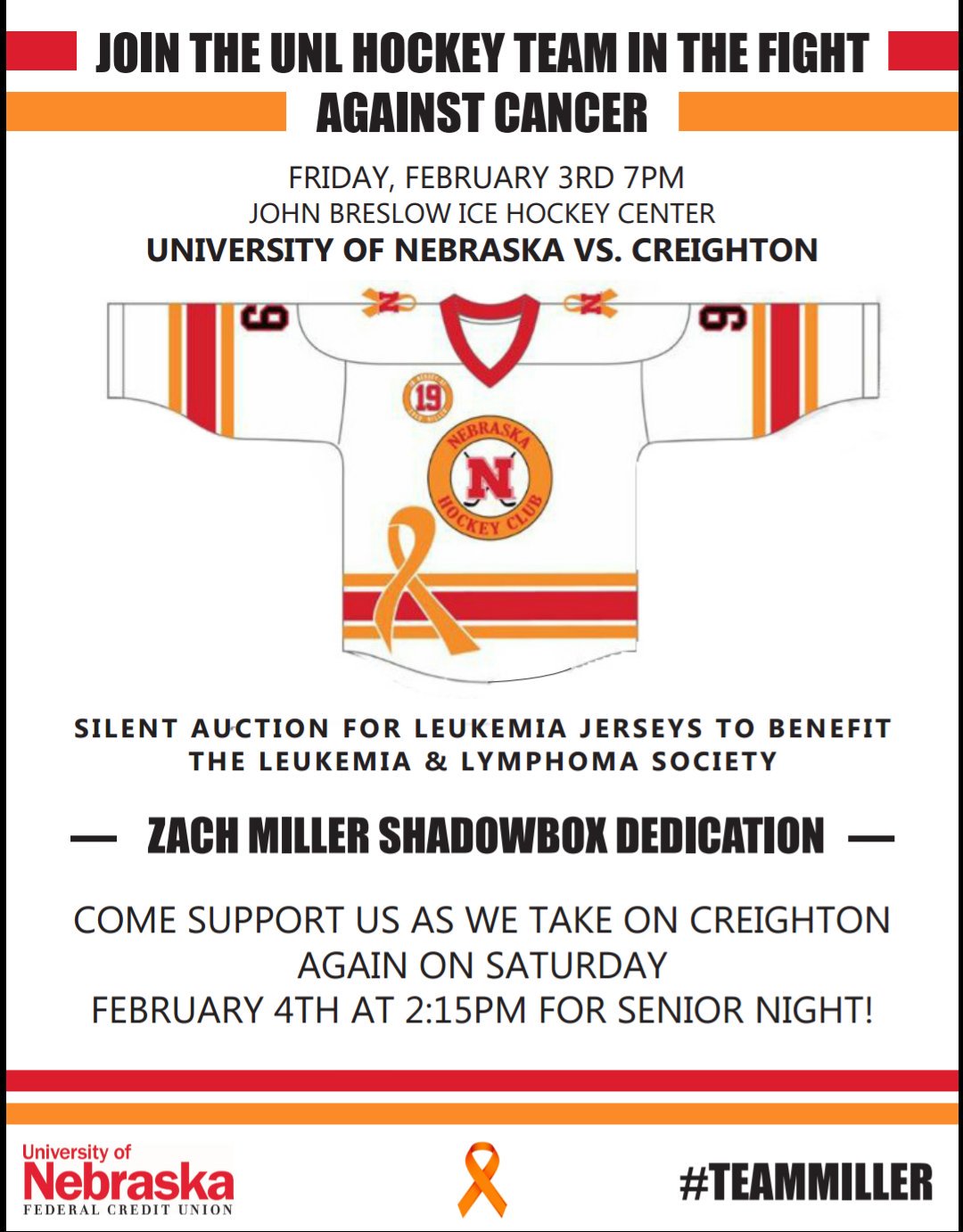 Support the hockey team this weekend.