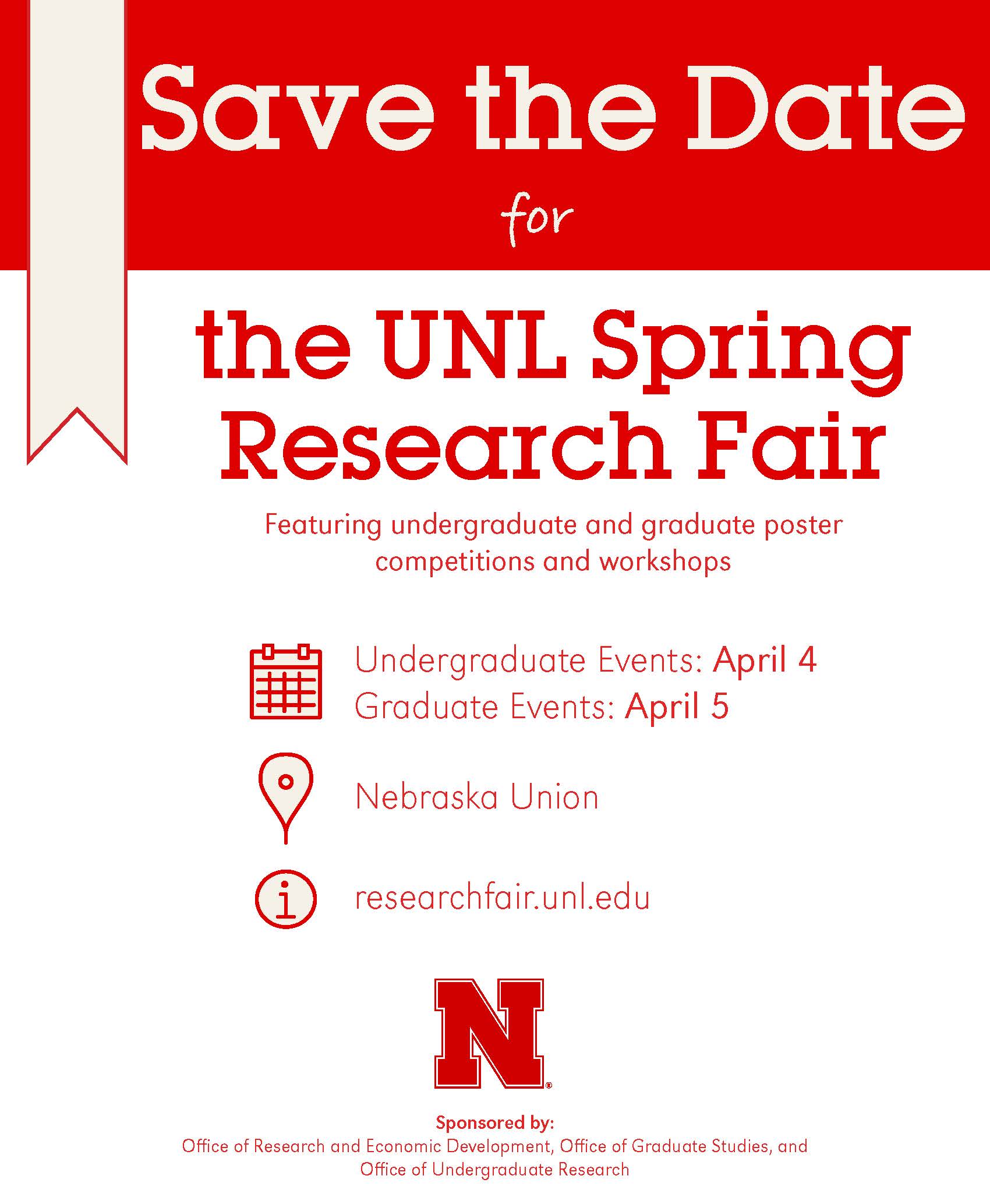 UNL Spring Research Fair Call for Poster Judges & Save the Date
