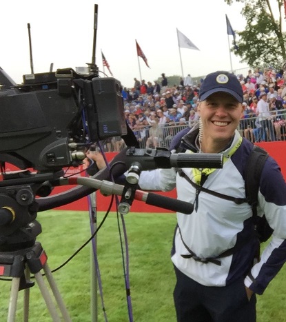 Nick Sage, Camera Crew for the 2016 Ryder Cup at Hazeltine.