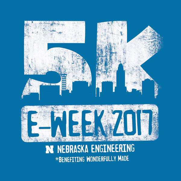 Register for the E-Week 5K by Friday to guarantee receiving a t-shirt