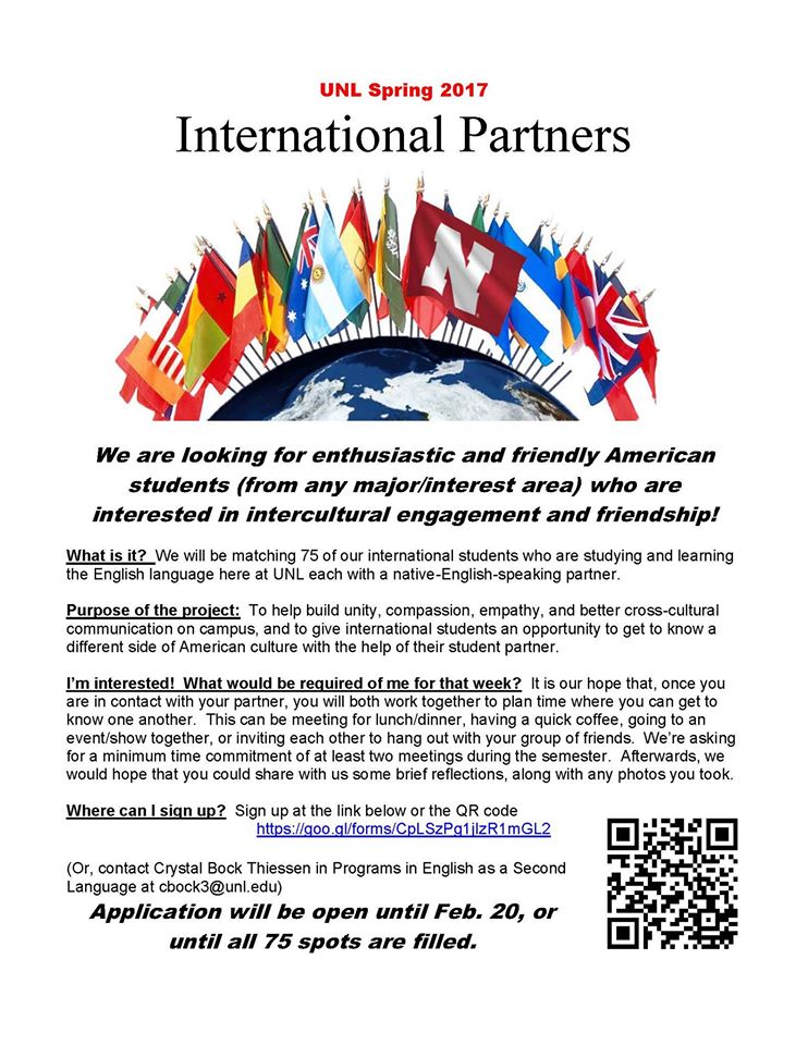 VOLUNTEER to serve as an International Partner