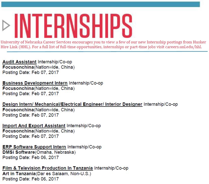 internships