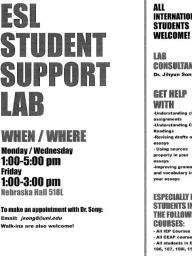 ESL Student Support Lab 