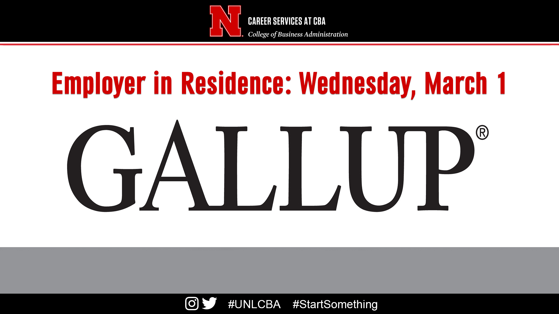 Wednesday, March 1 Gallup Announce University of NebraskaLincoln